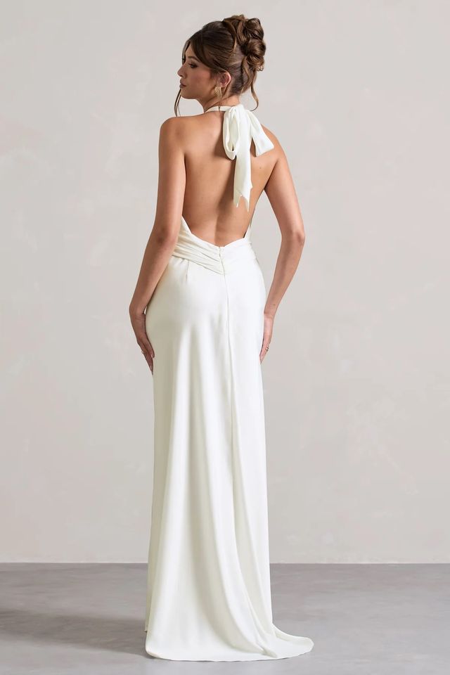Glamorous White Maxi A-Line Dress