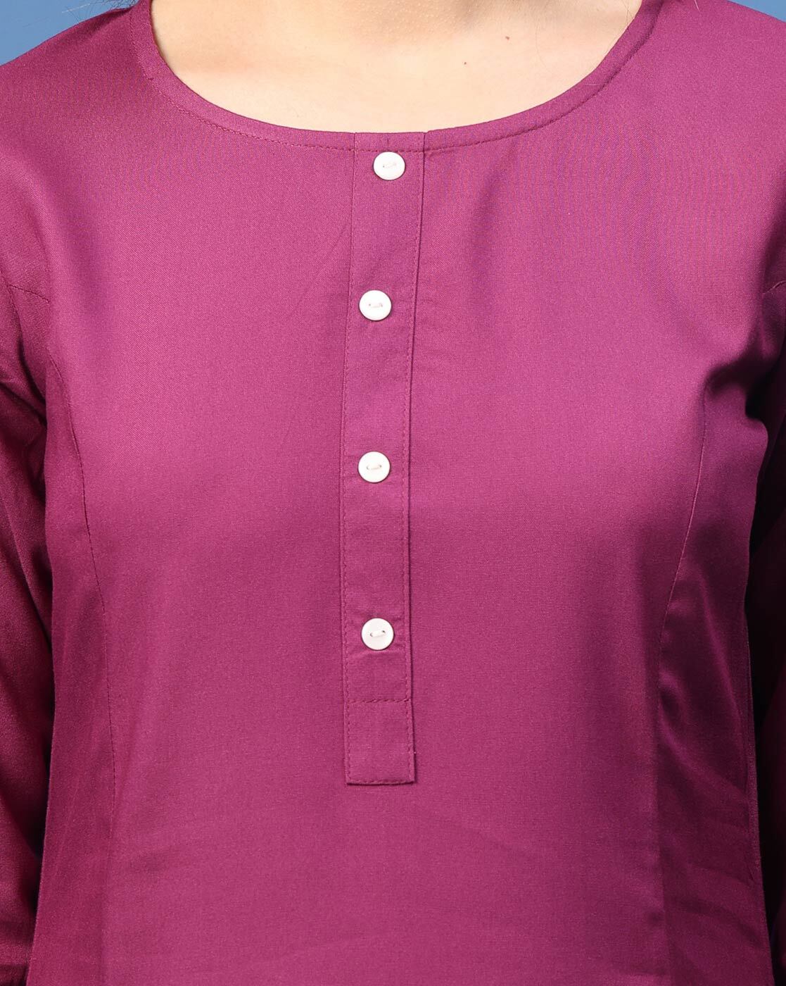 Purple Solid  Kurta & Palazzo Set