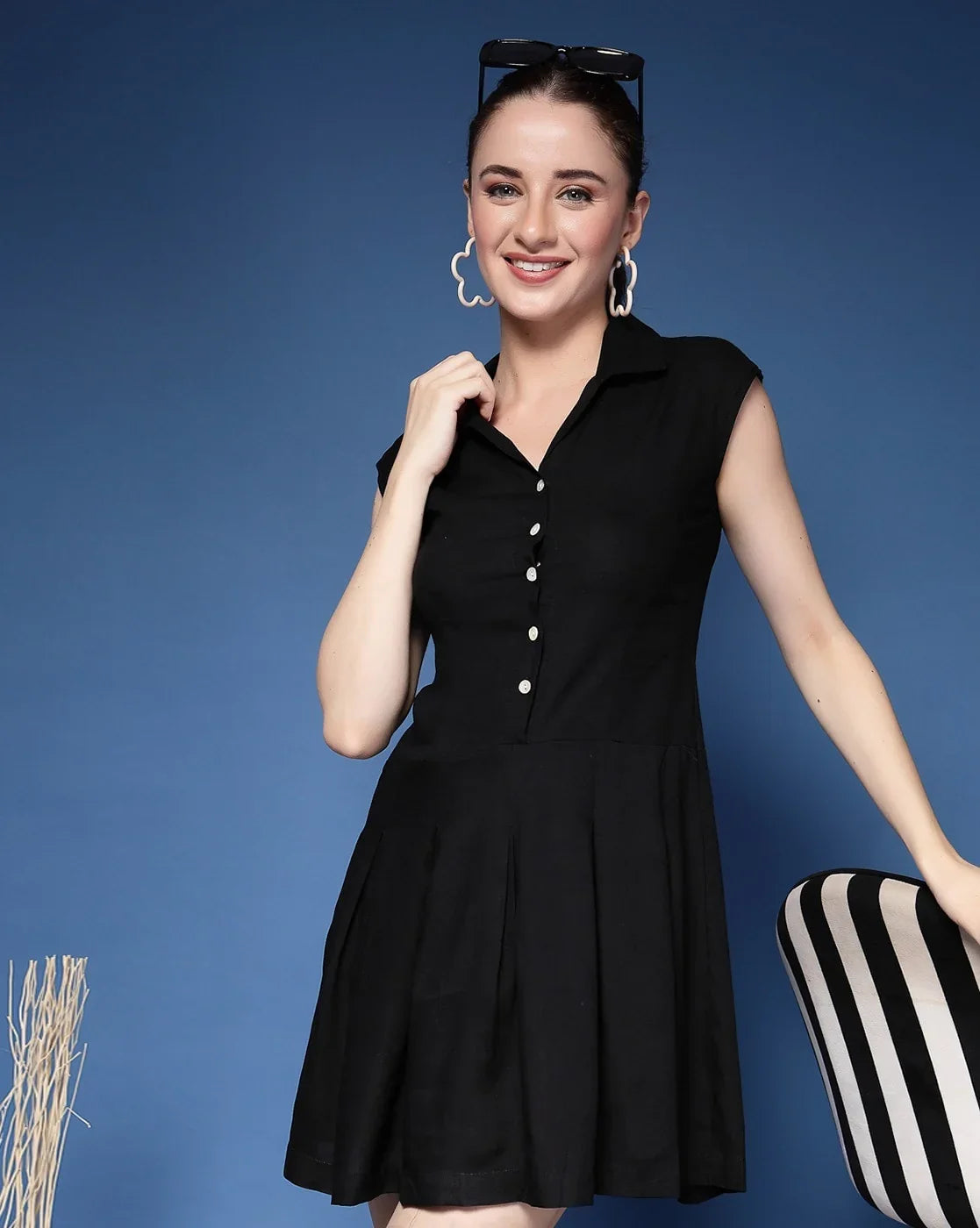 Elegant Muse Sleeveless Mini Dress