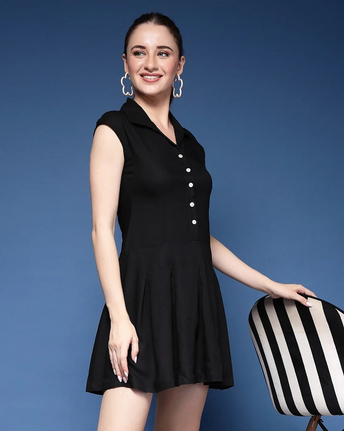 Elegant Muse Sleeveless Mini Dress