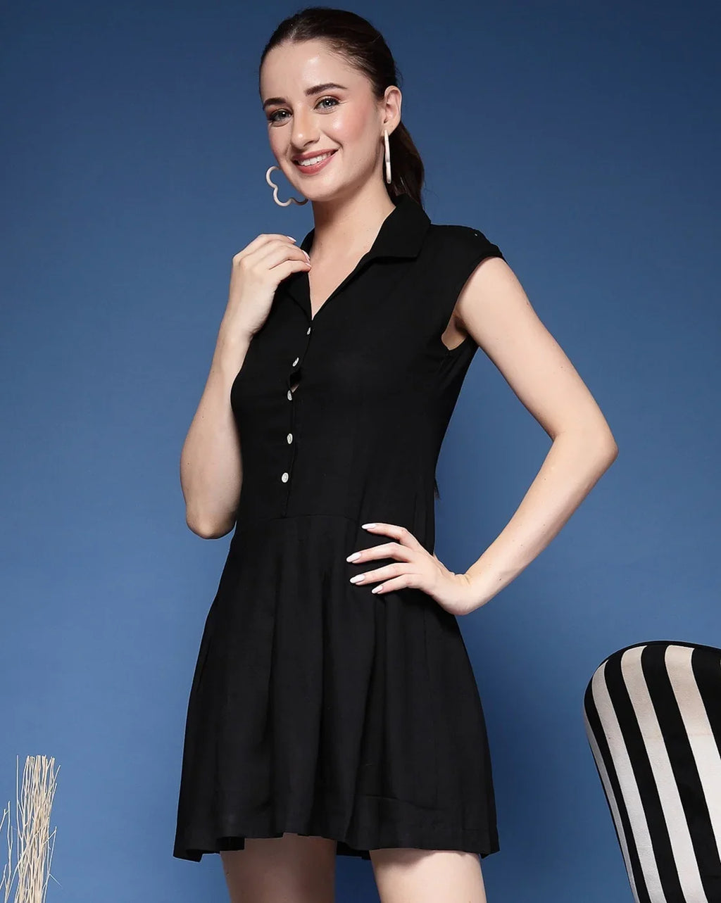 Elegant Muse Sleeveless Mini Dress