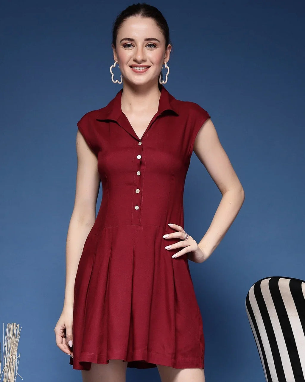 Elegant Muse Sleeveless Mini Dress