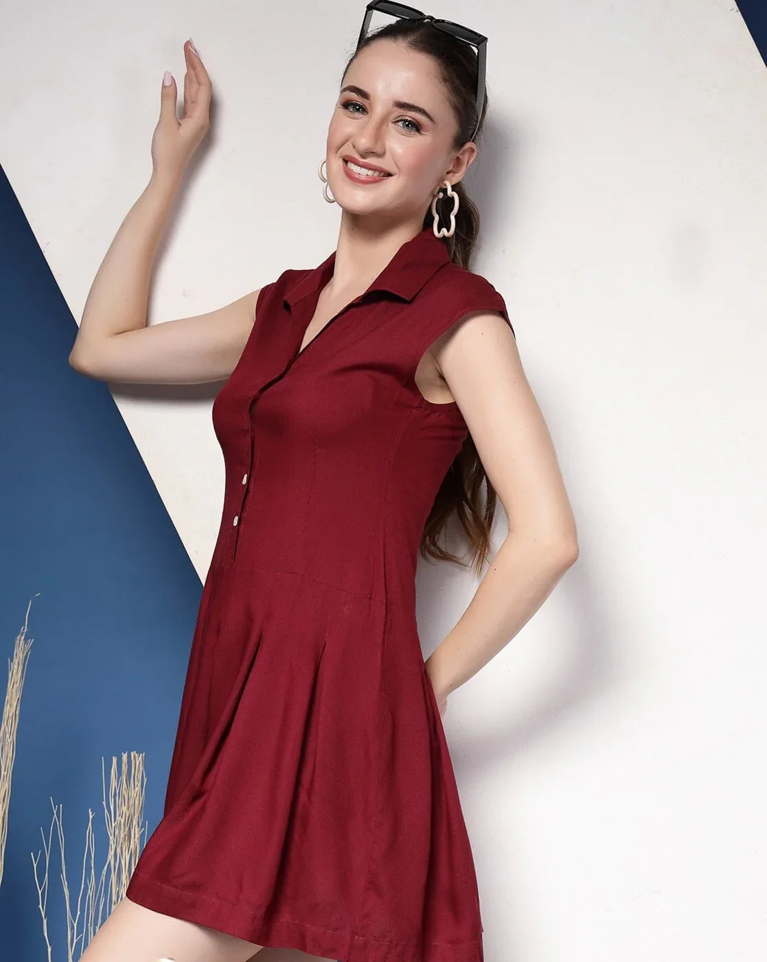 Elegant Muse Sleeveless Mini Dress