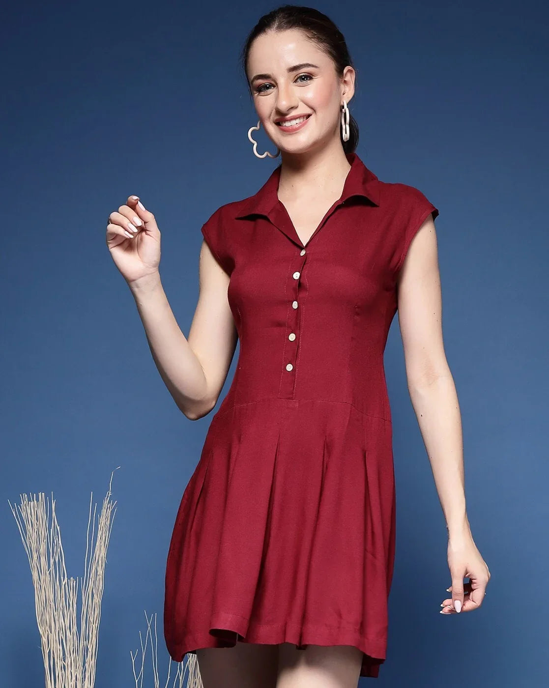 Elegant Muse Sleeveless Mini Dress