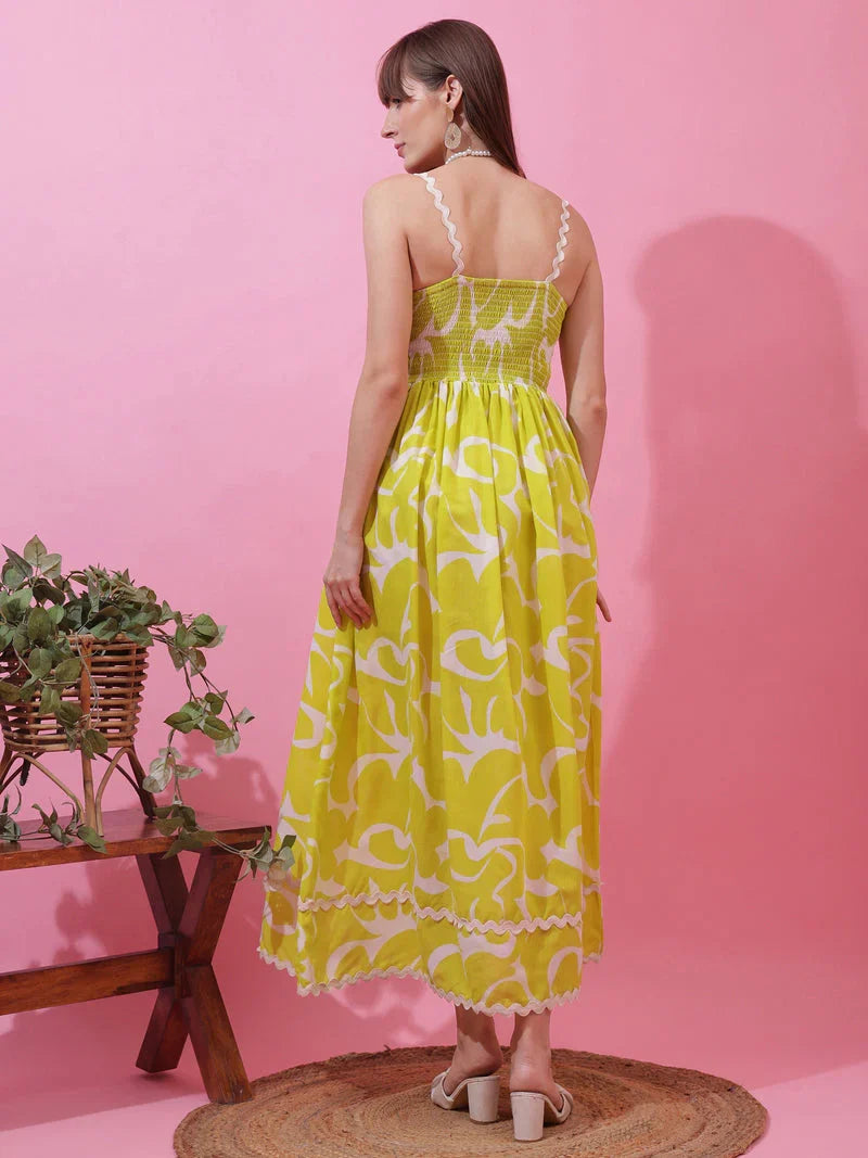 Monochrome Charm Shoulder Strap Maxi Dress