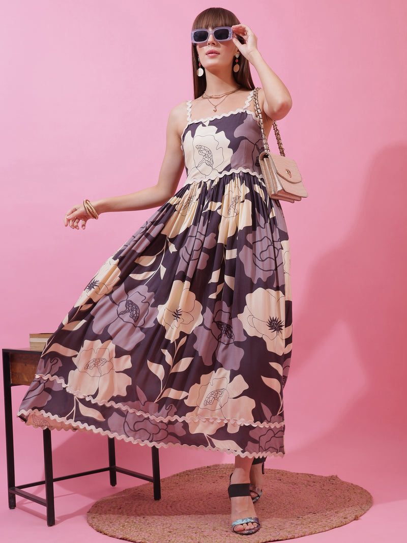 Breezy Straps Fit & Flare Dress