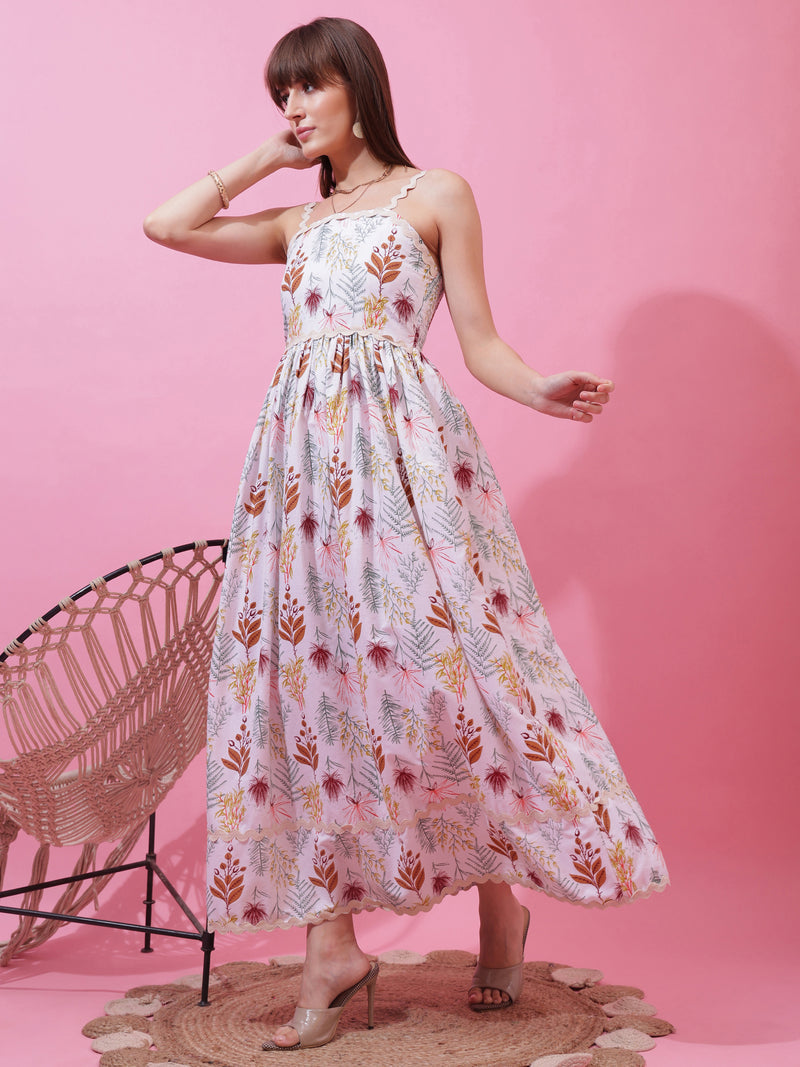 White Whisper Shoulder Strap Maxi Dress