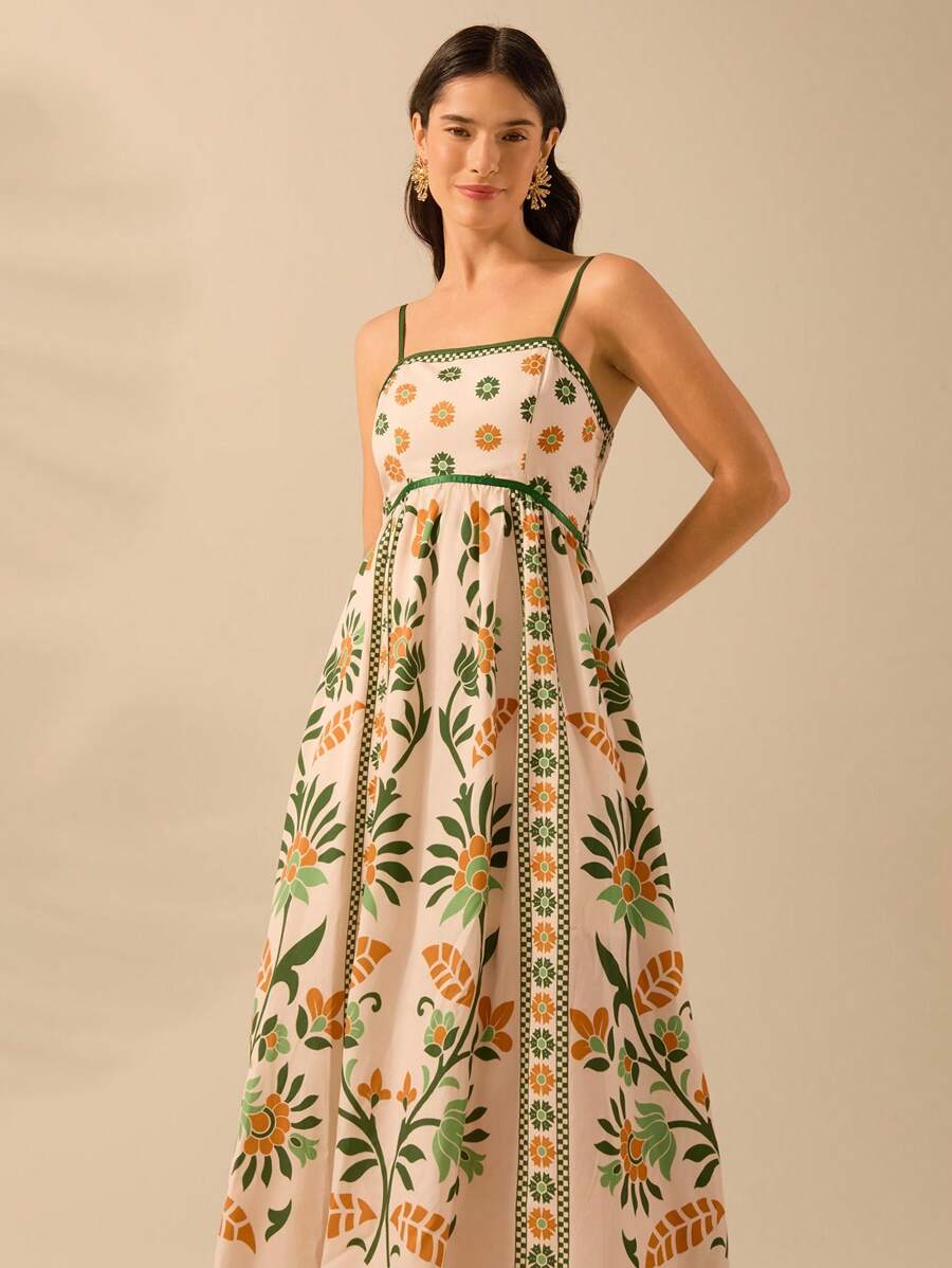 Meadow Bloom Floral Maxi Dress
