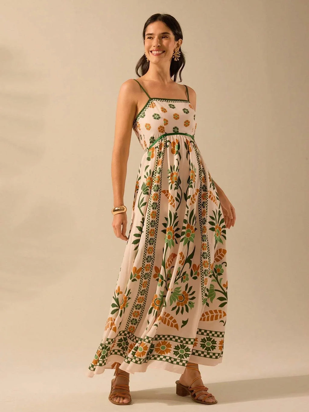 Meadow Bloom Floral Maxi Dress