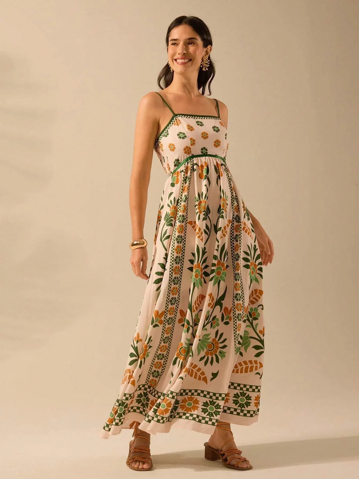 Meadow Bloom Floral Maxi Dress