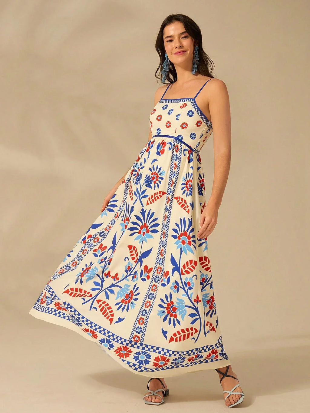 Bluebell Bloom Floral Maxi Dress