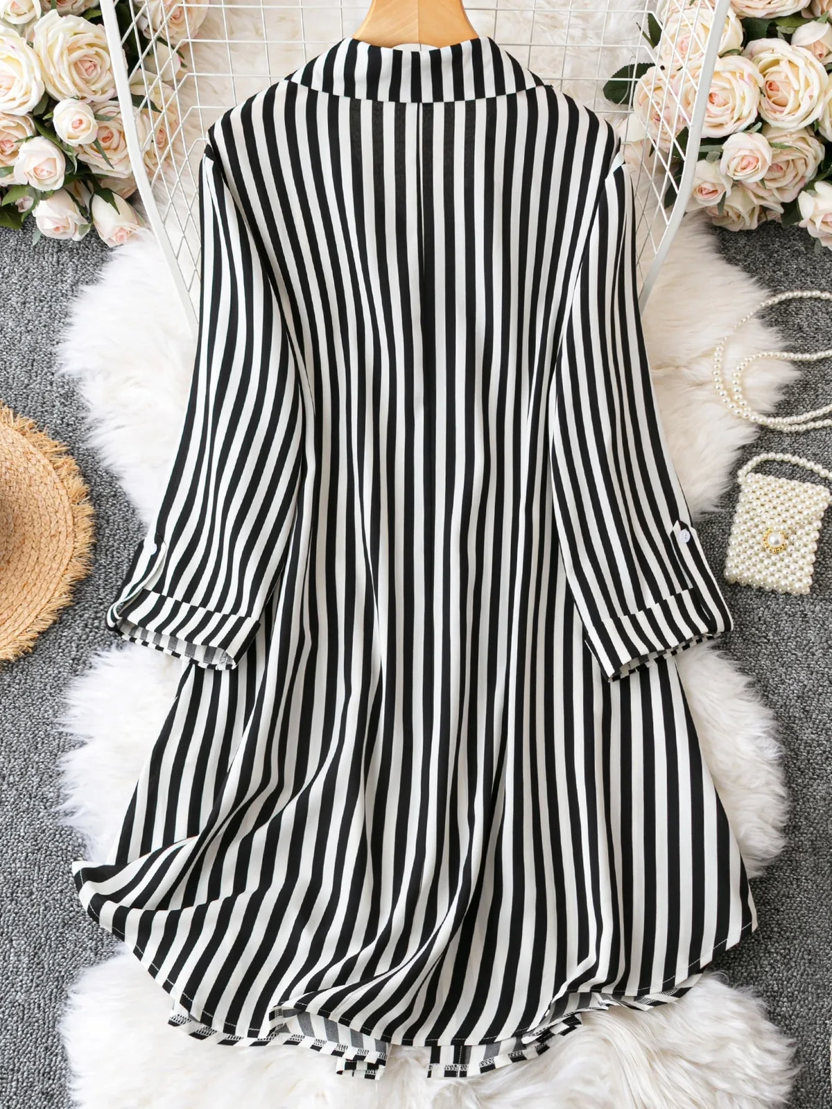 Modern Muse Striped Shirt Dress
