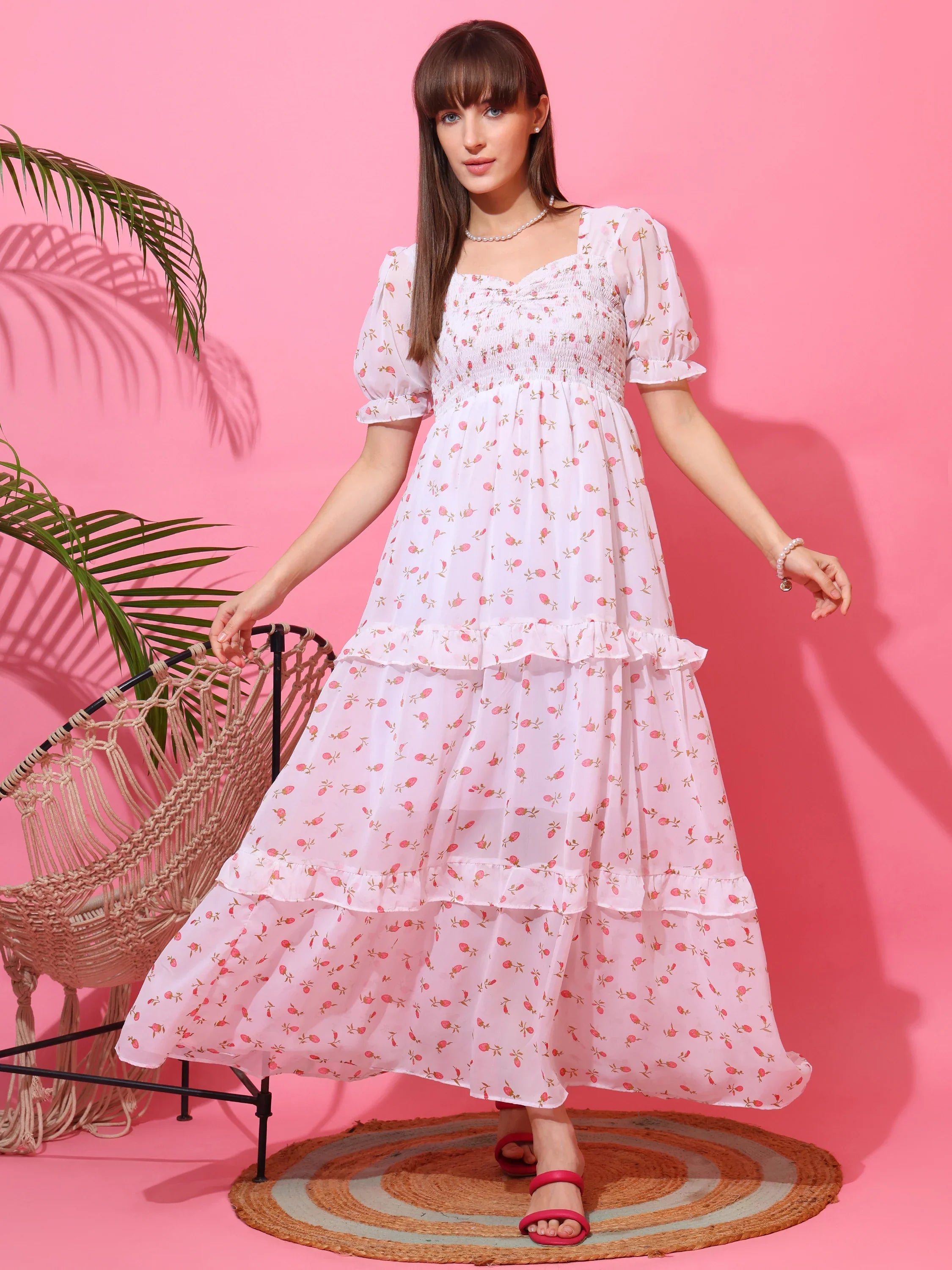 Blossom Whisper Floral Maxi Dress