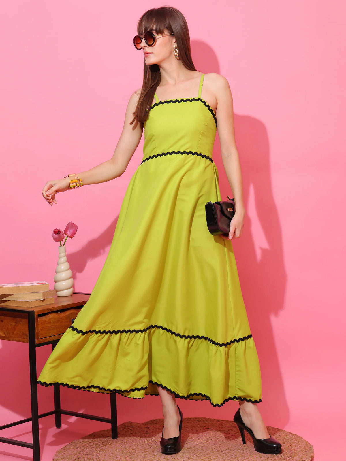Meadow Mist Strappy Maxi Dress