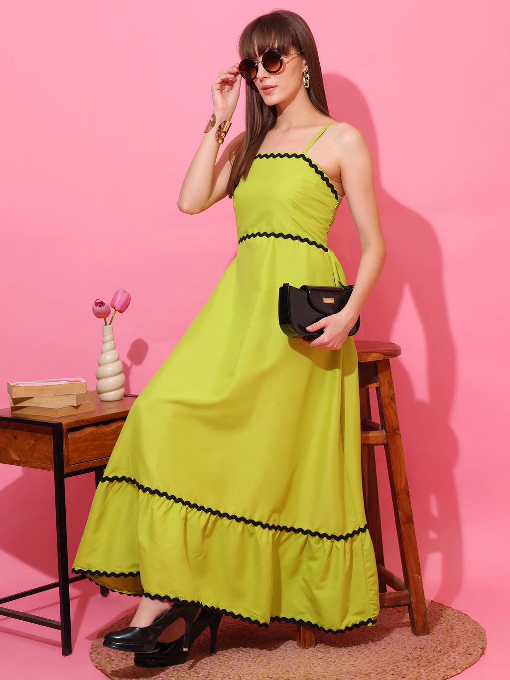 Meadow Mist Strappy Maxi Dress