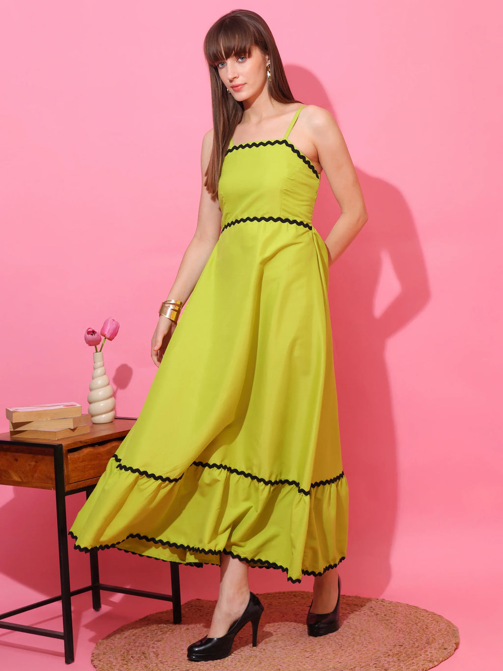Meadow Mist Strappy Maxi Dress