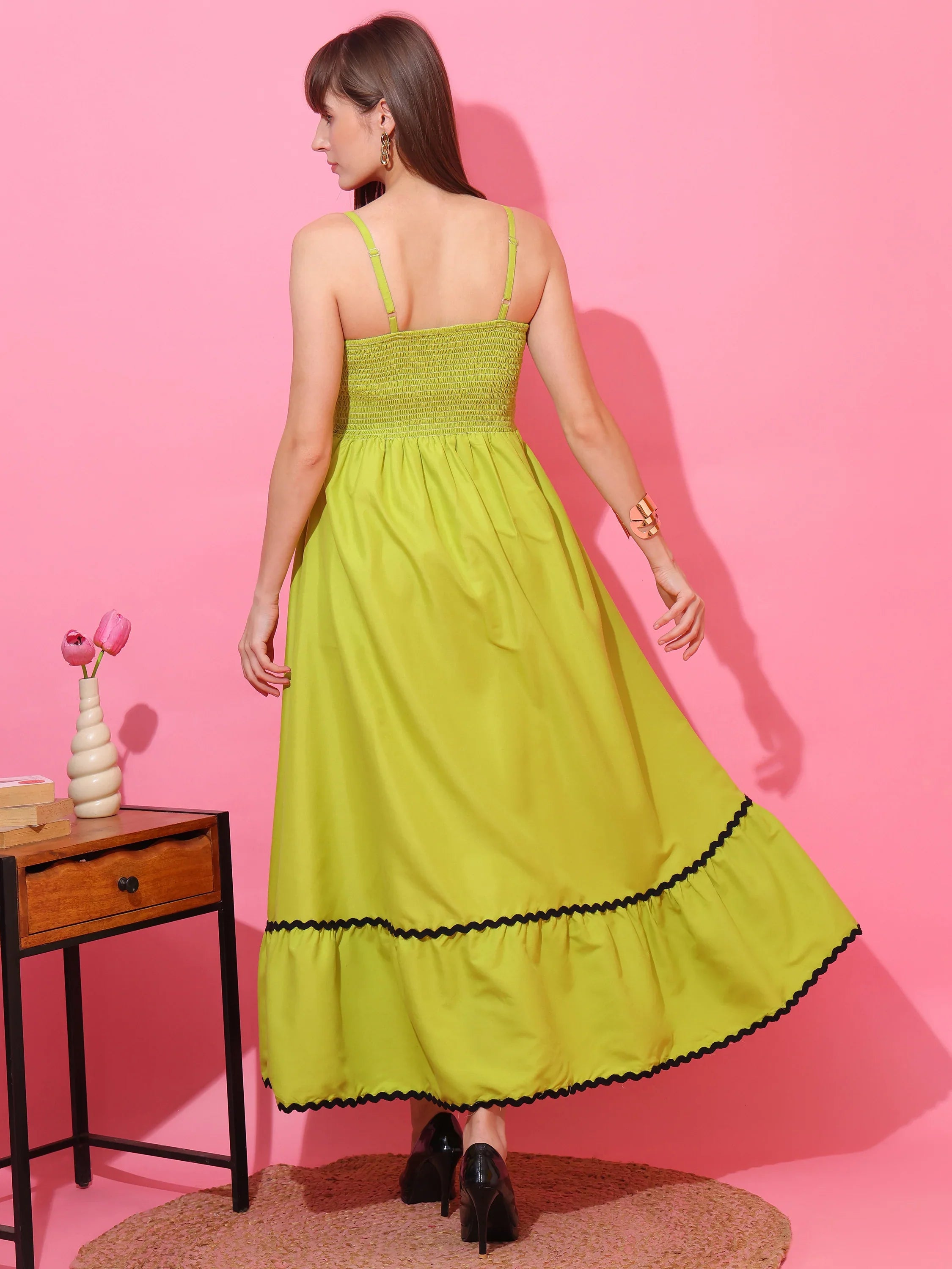 Meadow Mist Strappy Maxi Dress