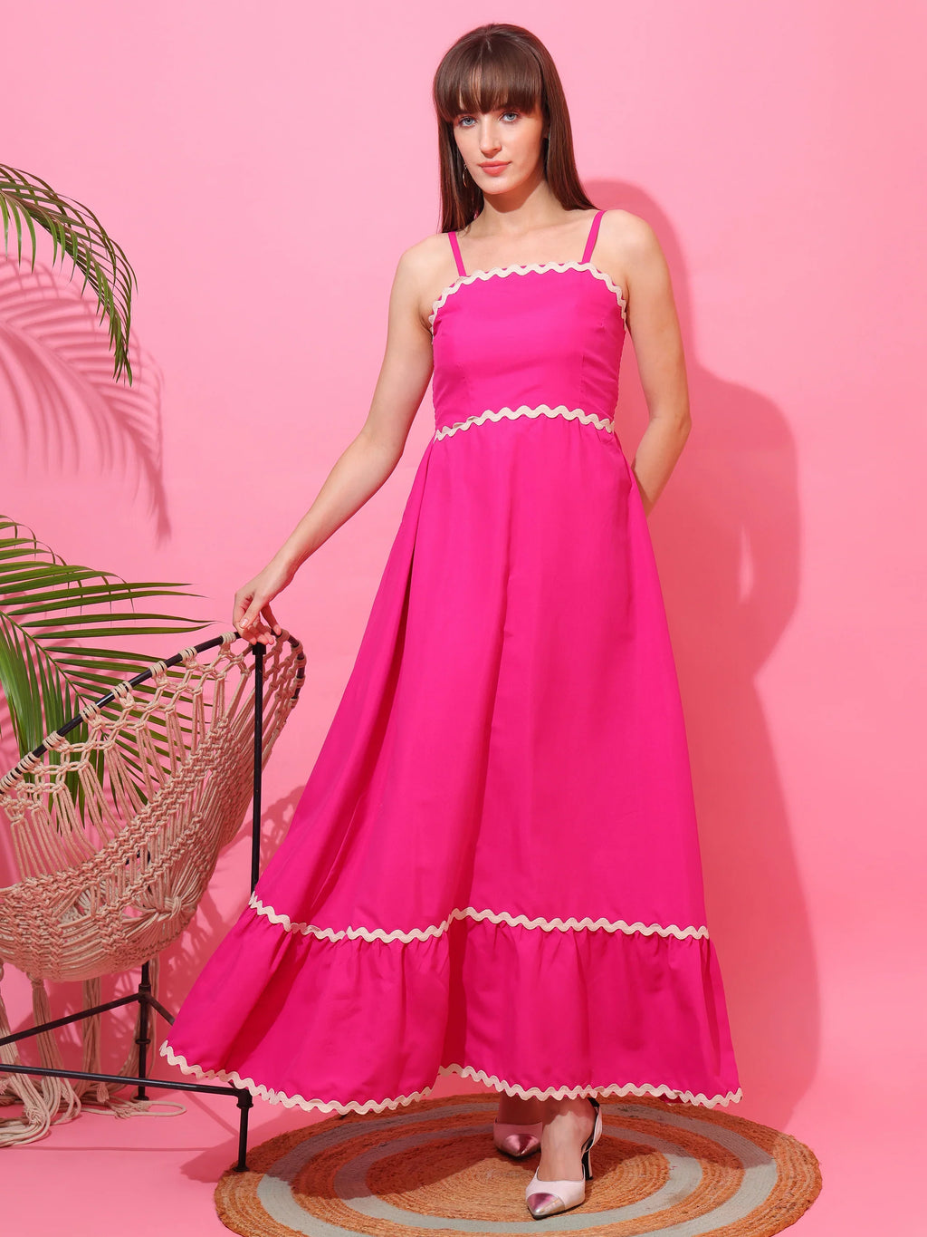 Meadow Mist Strappy Maxi Dress
