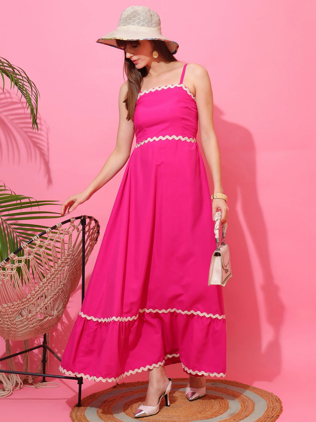 Meadow Mist Strappy Maxi Dress