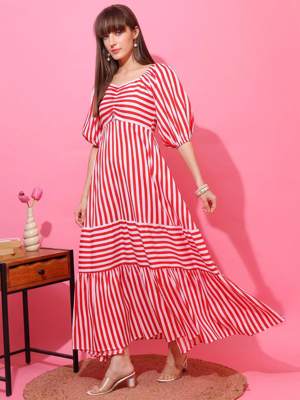Scarlet Breeze Fit & Flare Maxi Dress