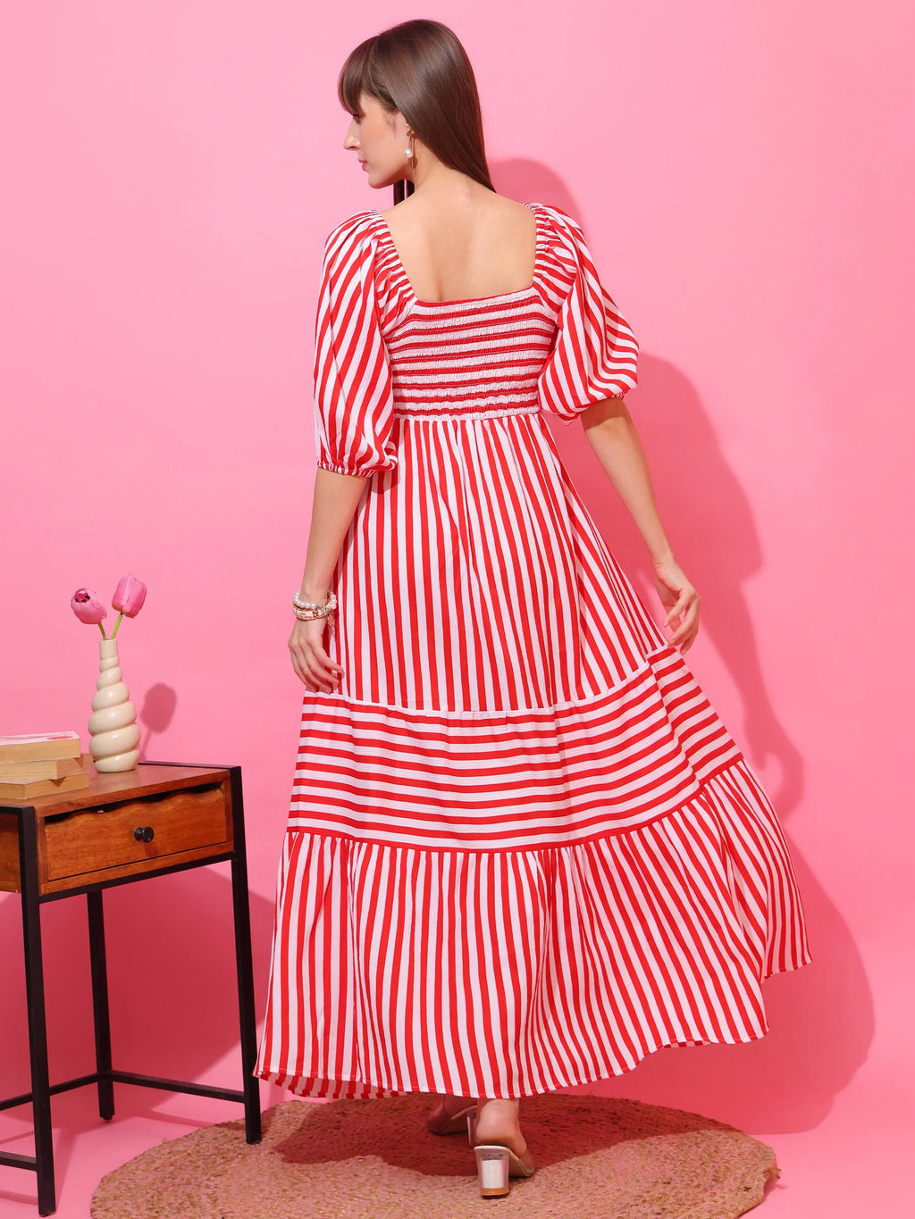 Scarlet Breeze Fit & Flare Maxi Dress