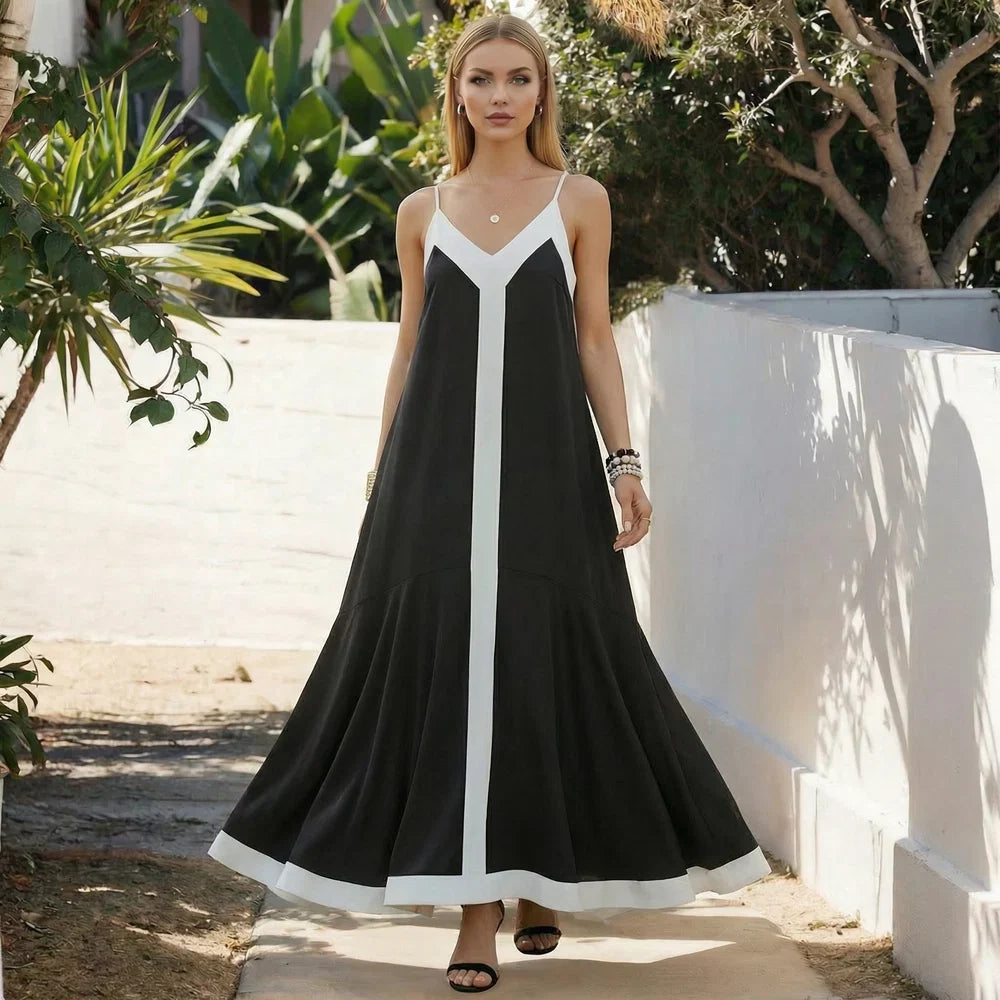 Classic Chic Fit & Flare Maxi Dress
