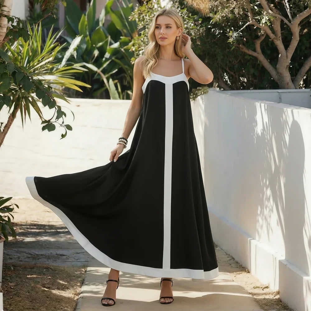 Classic Chic Fit & Flare Maxi Dress