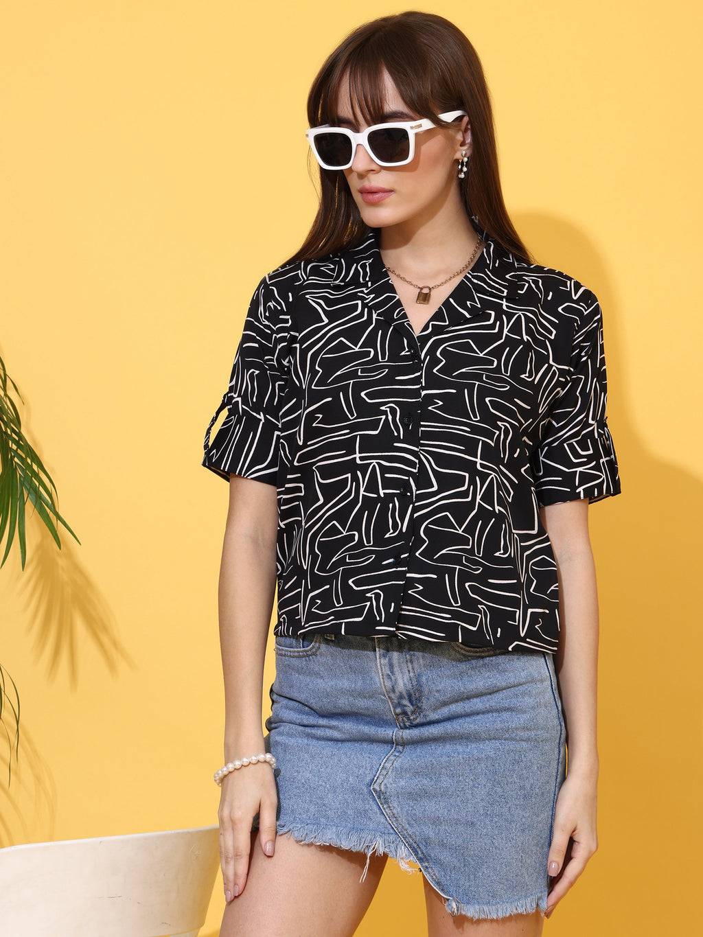 Black Mirage Printed Shirt
