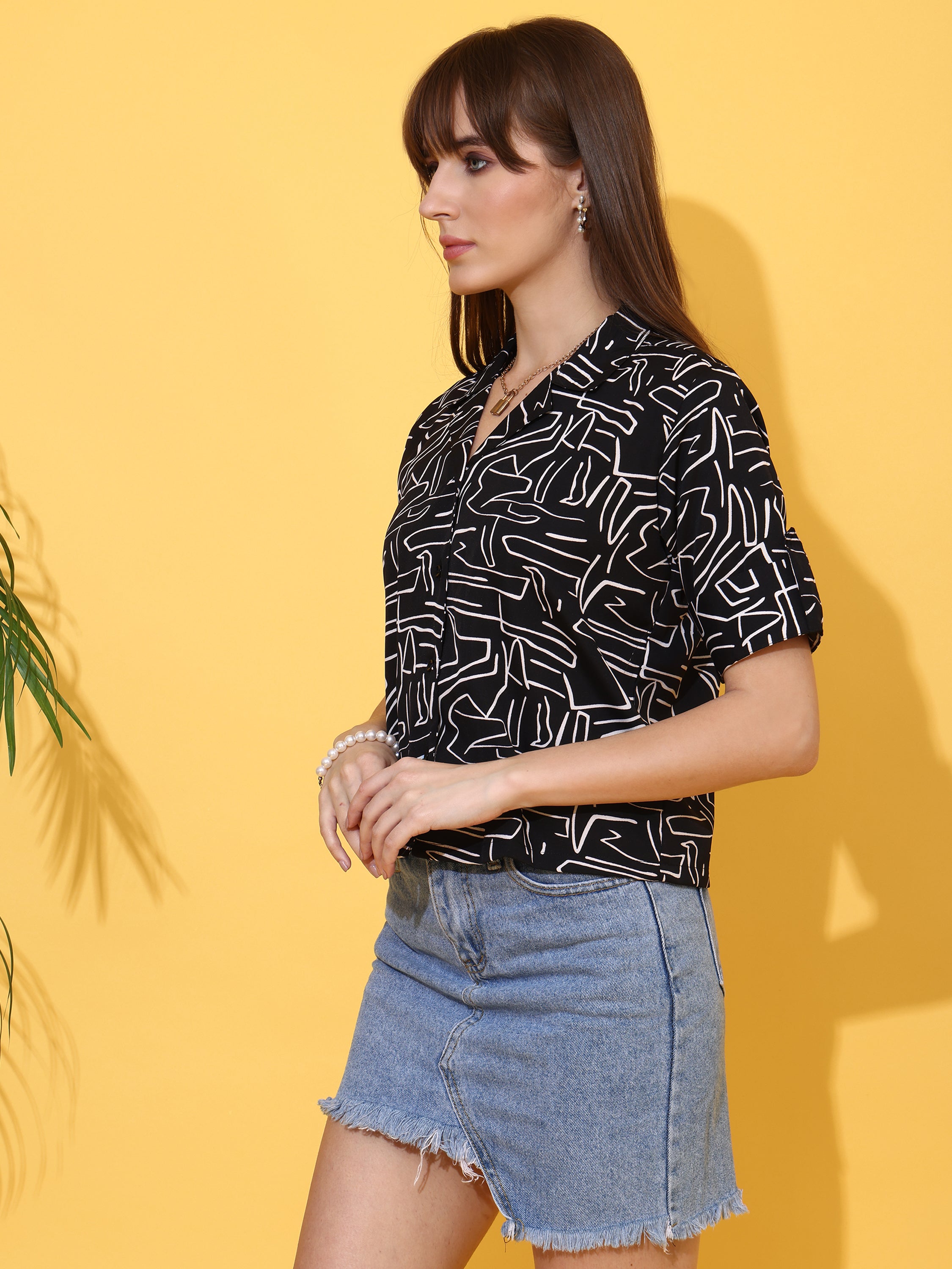 Black Mirage Printed Shirt