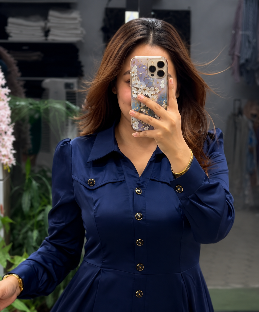 Blue Women's Rayon Dress – Stylish & Comfortable