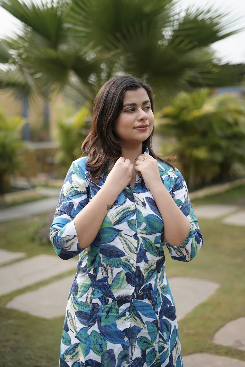 Classic Rayon Shirt Dress