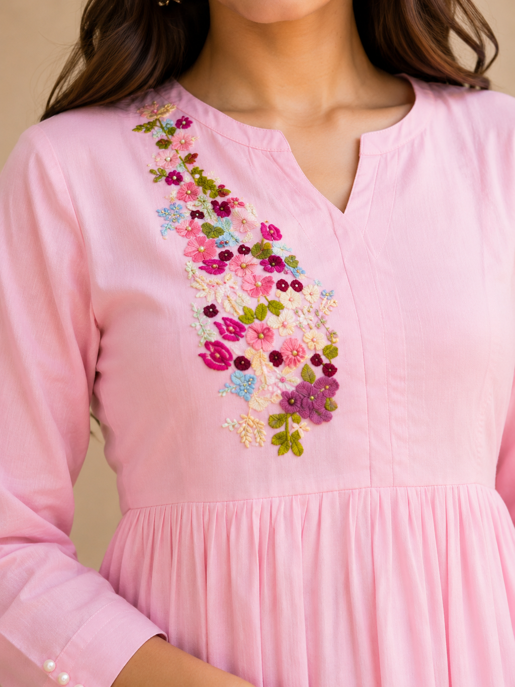 Blush Bloom Tiered Maxi Dress