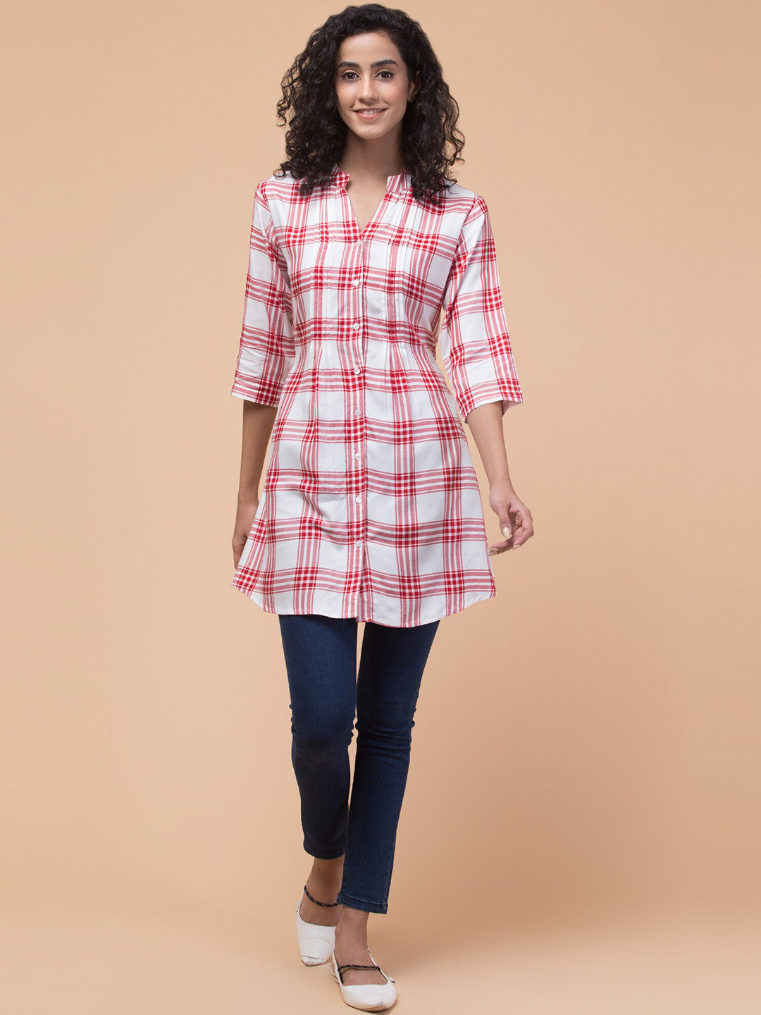 Timeless Check Charm Cotton Tunic