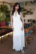 Glamorous White Maxi A-Line Dress