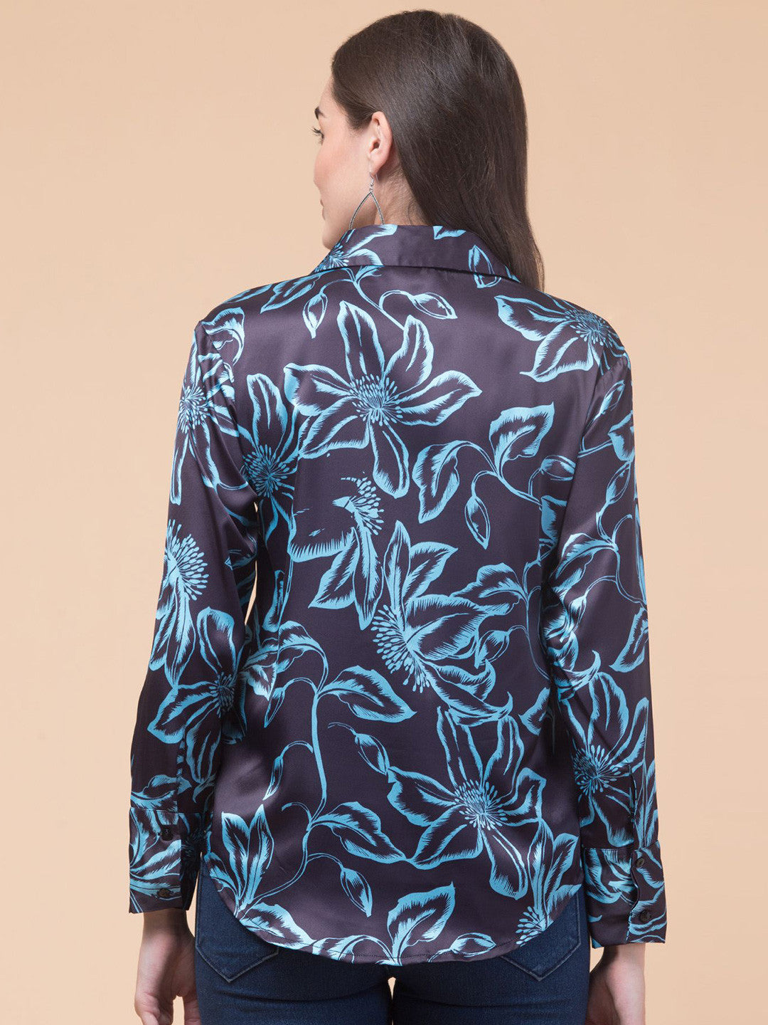Black Bloom Luxe Floral Shirt
