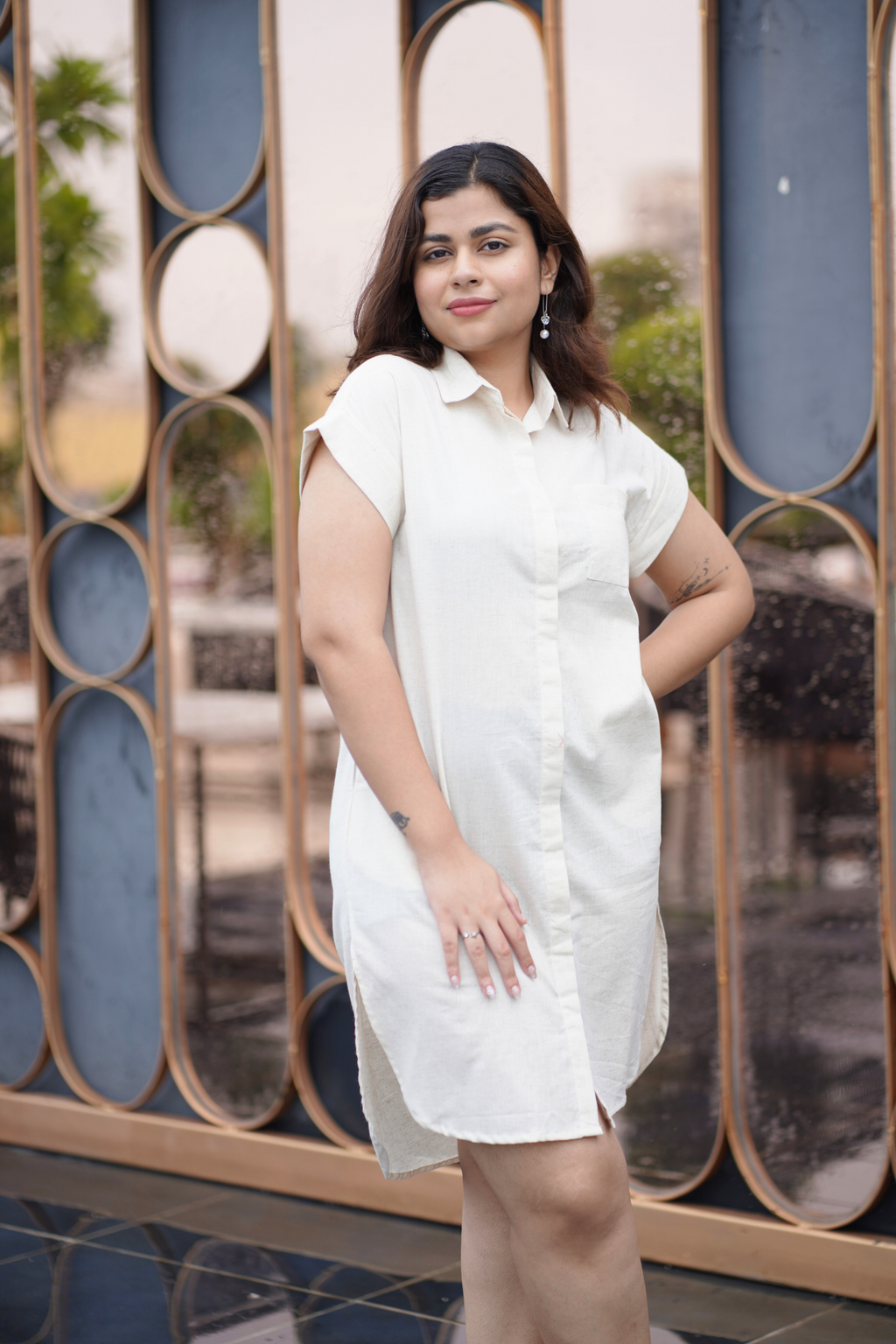 Breezy Linen Shirt Dress