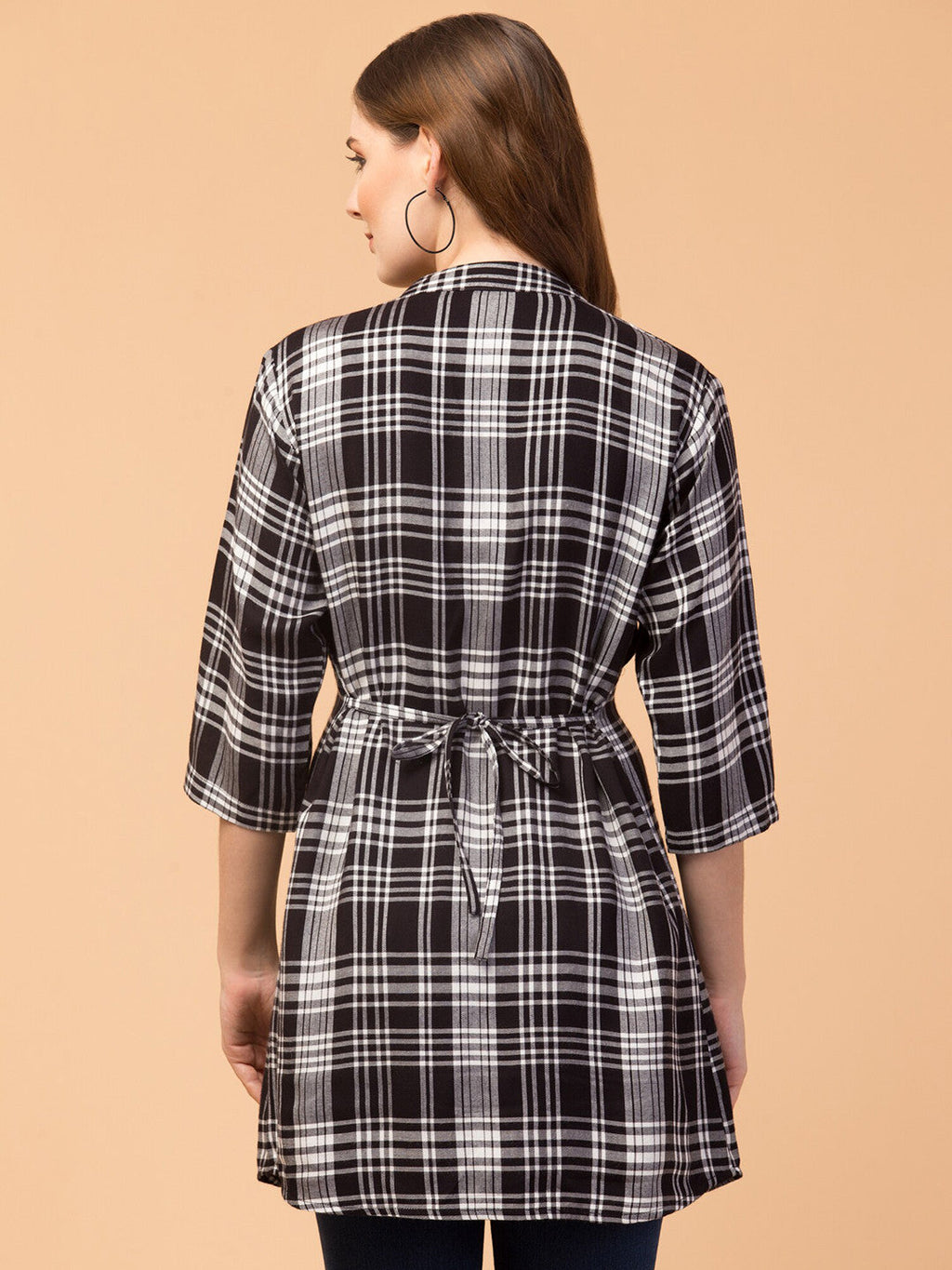 Timeless Black Checked Tunic