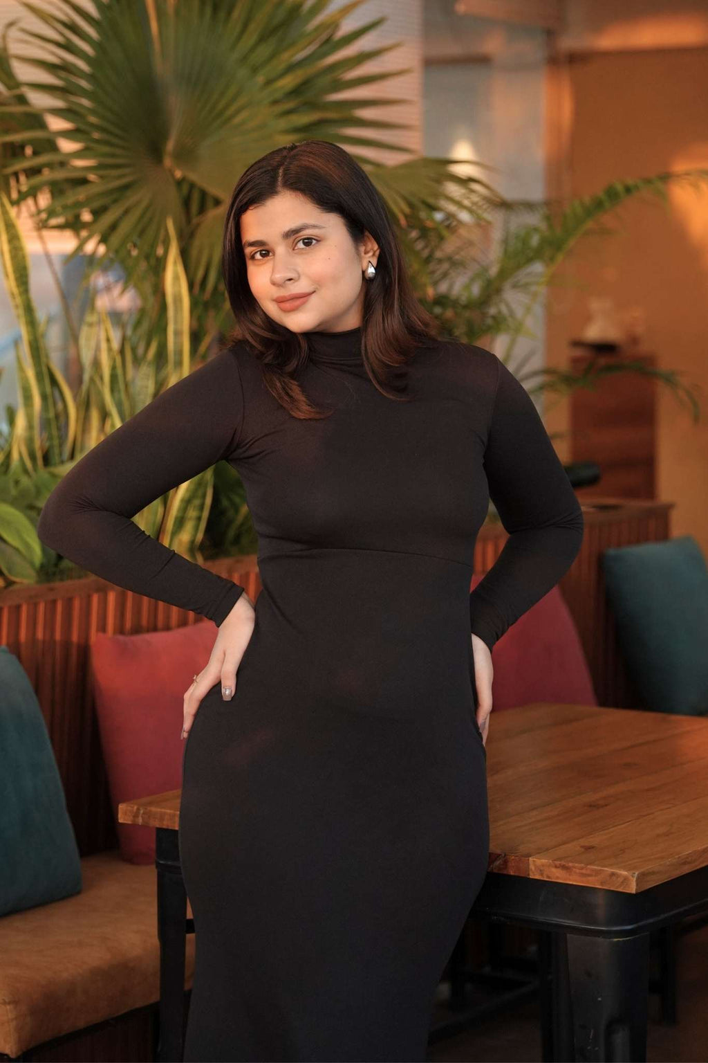 Obsidian Allure Bodycon Dress