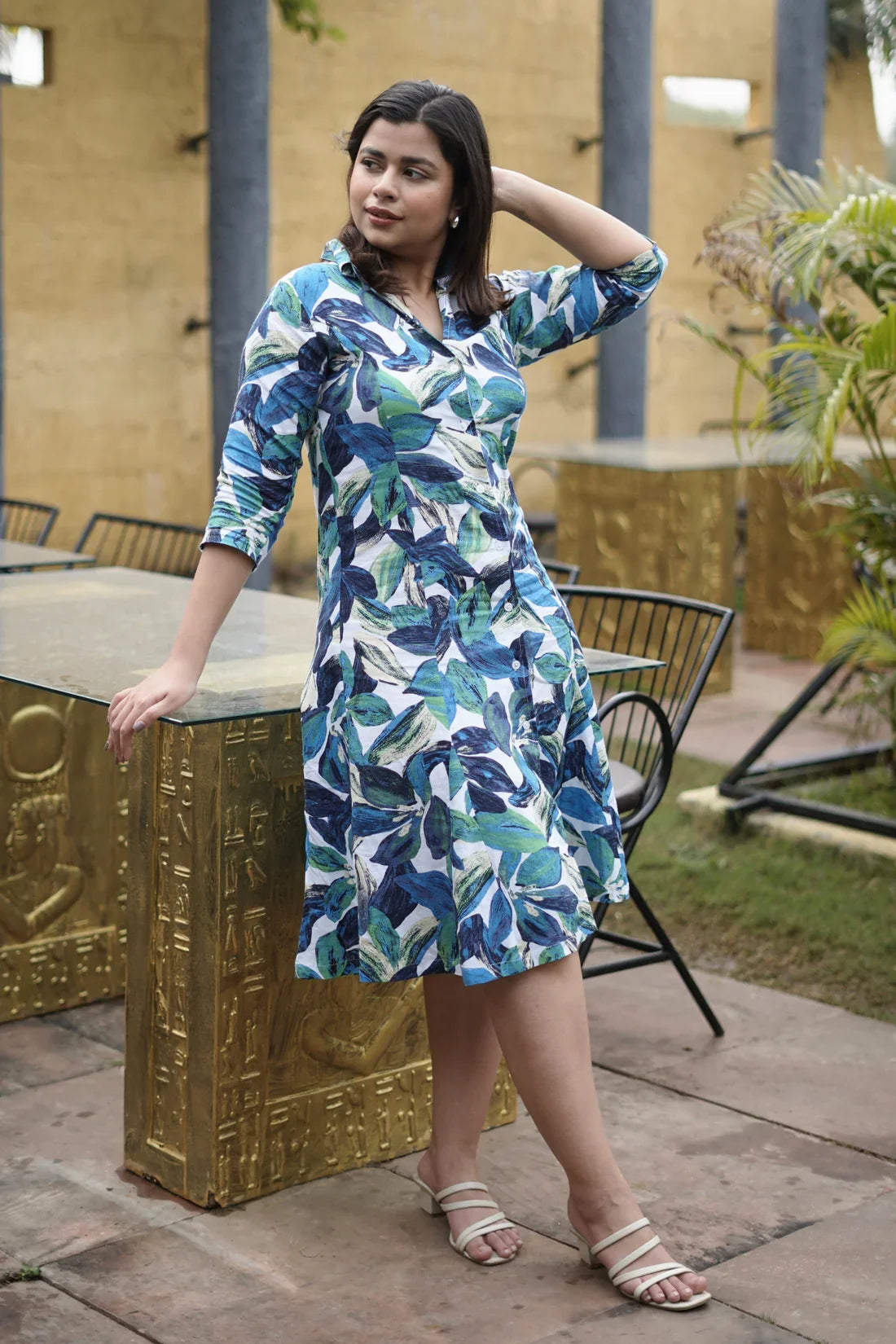 Classic Rayon Shirt Dress