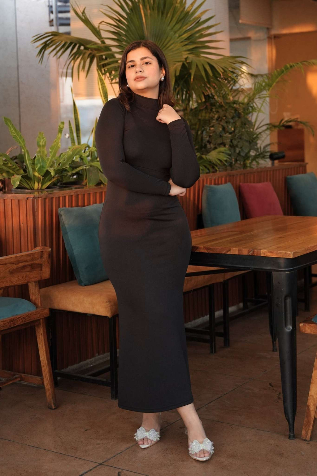 Obsidian Allure Bodycon Dress