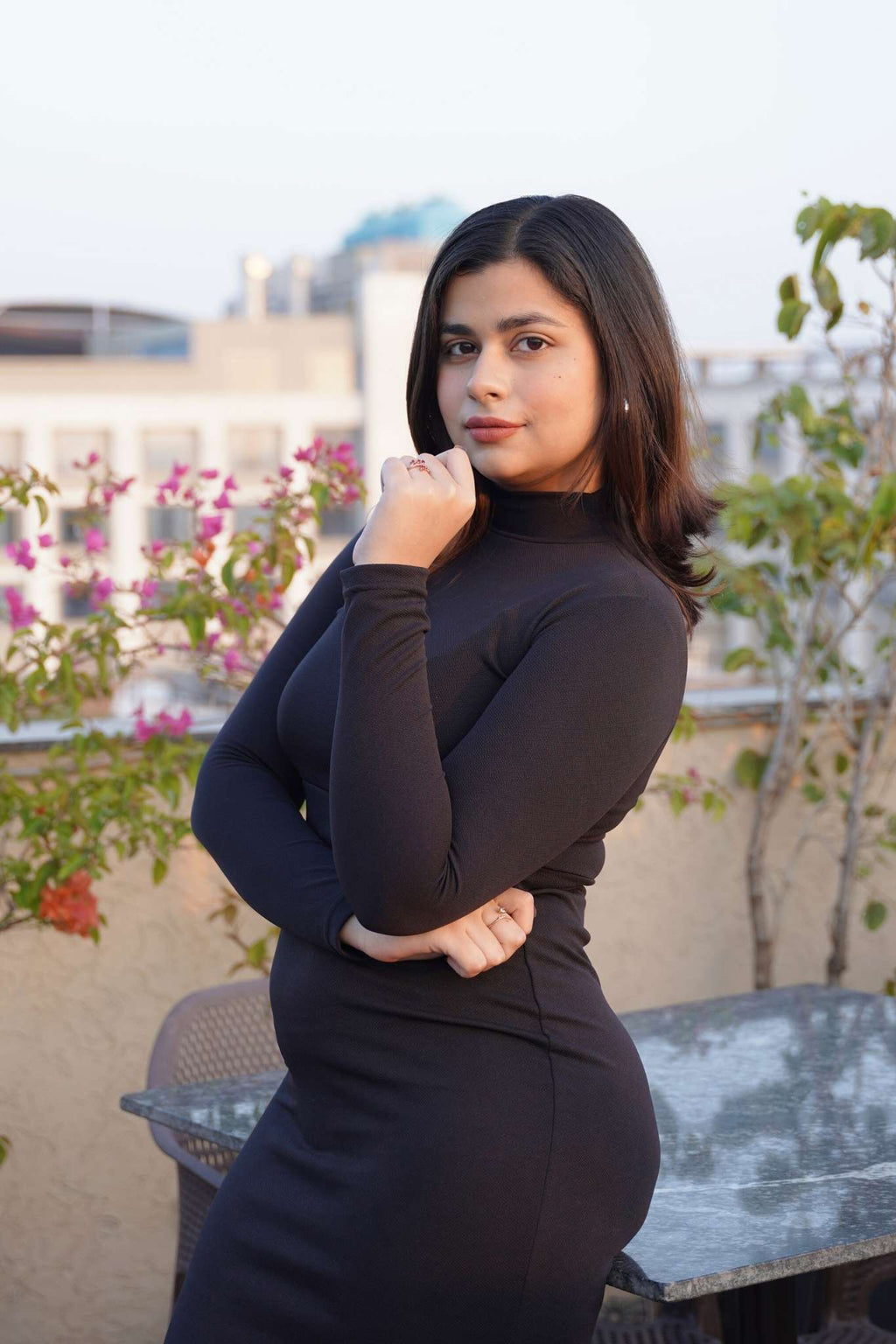 Obsidian Allure Bodycon Dress