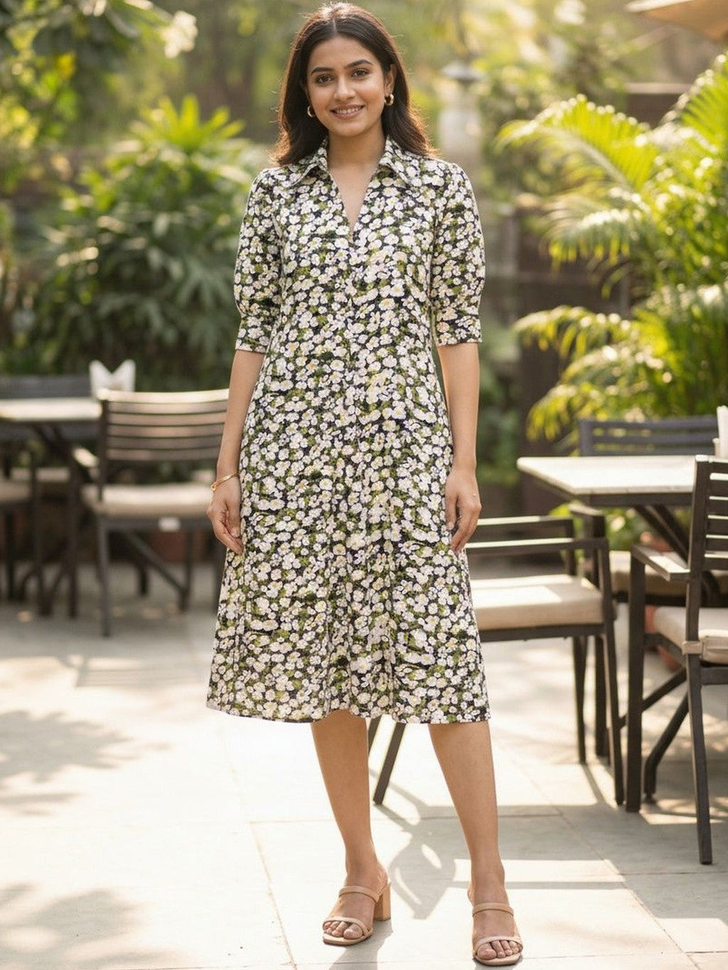 Classic Rayon Shirt Dress