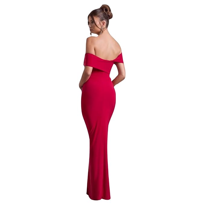 Crimson Curve Bodycon Dress