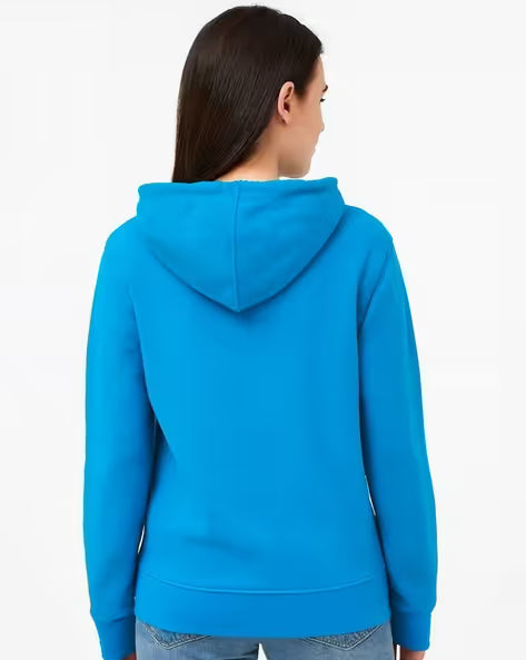 Midnight Blue Cozy Hooded Pullover
