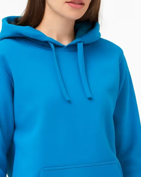 Midnight Blue Cozy Hooded Pullover