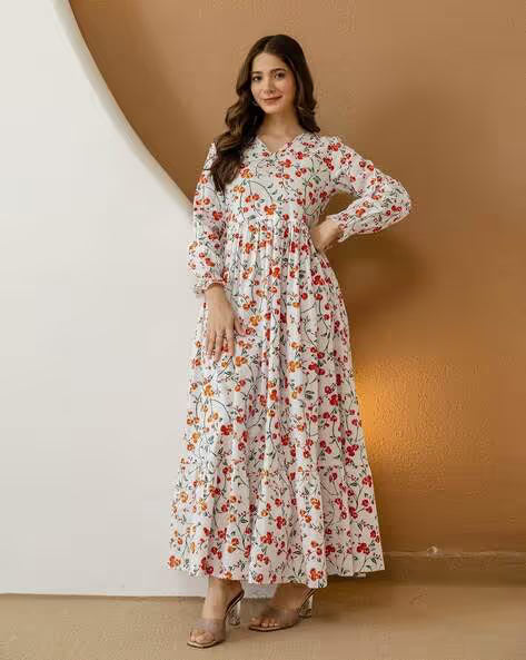 Sunshine Floral Elegance Maxi Dress
