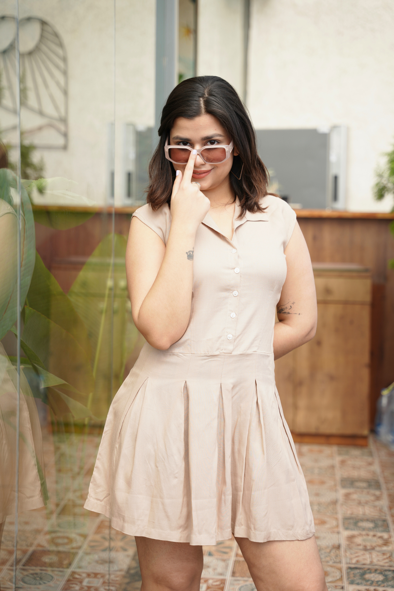 Elegant Muse Sleeveless Mini Dress