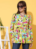 Light Green Grace Printed Top