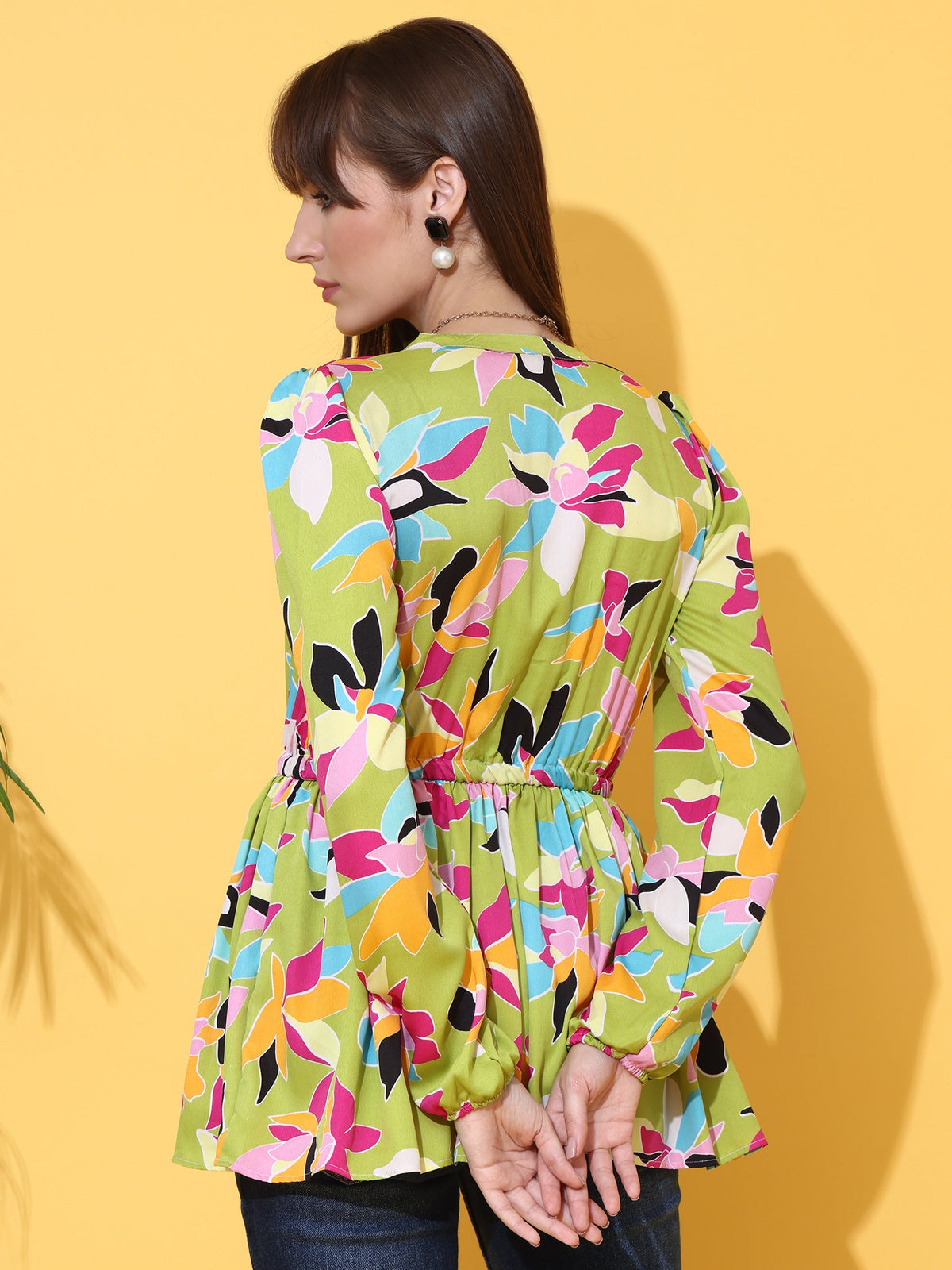 Light Green Grace Printed Top