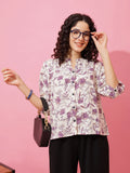 Royal Bloom Printed Top